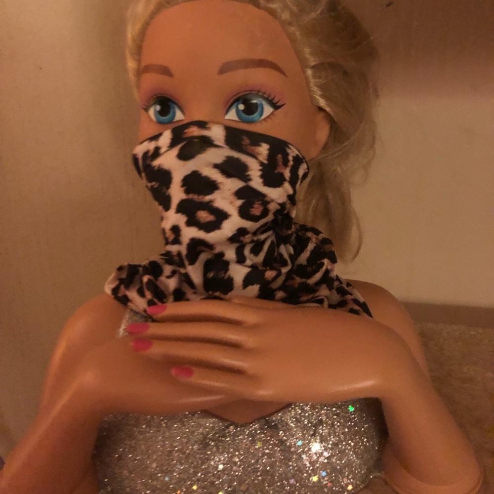 NWOT Cheetah Gator Mask 🐆 😷 or Neck Scarf 🧣